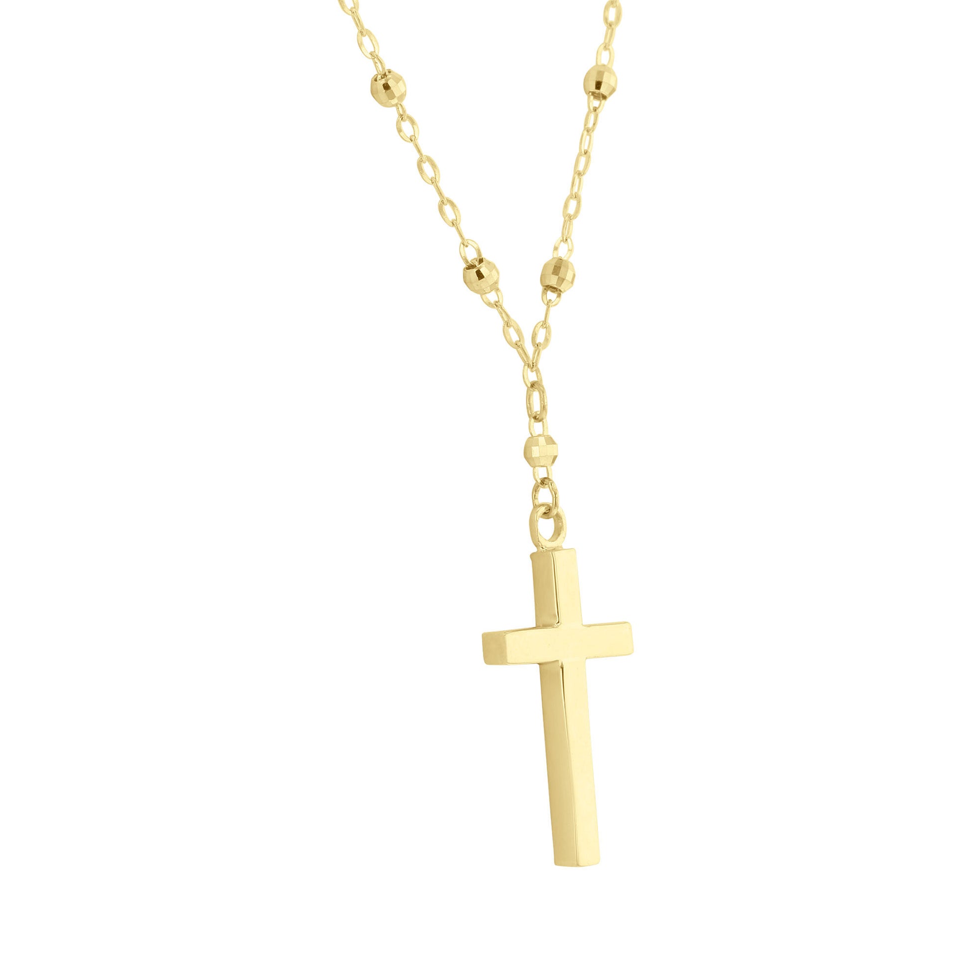 Classic Polished Cross Necklace