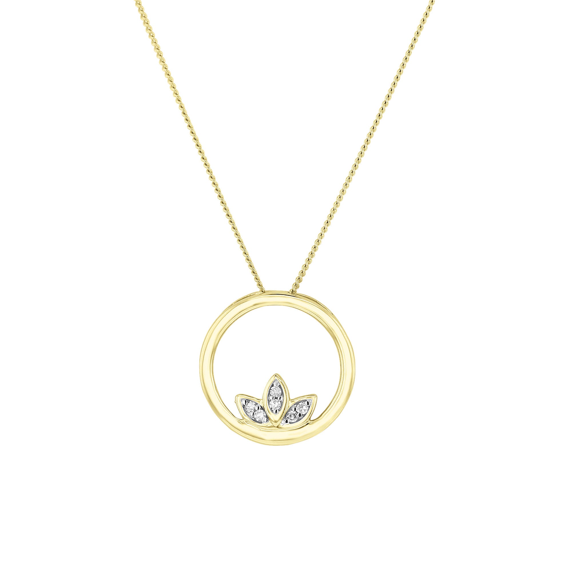 Eternal Lotus Bloom Diamond Necklace