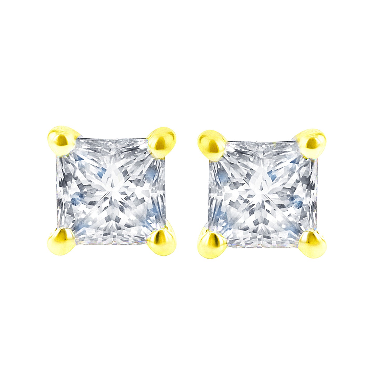 Princess Bella Diamond Stud Earrings 1/4ct