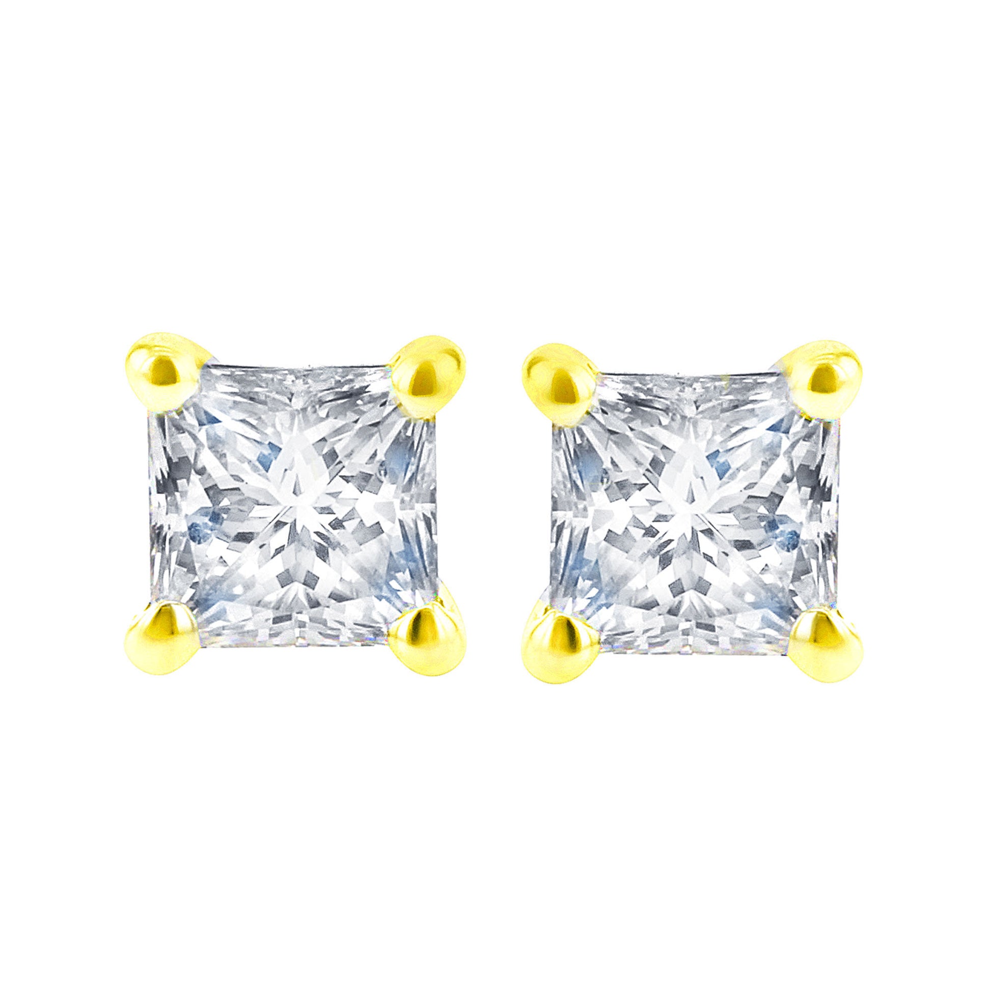 Princess Bella Diamond Stud Earrings 1/4ct