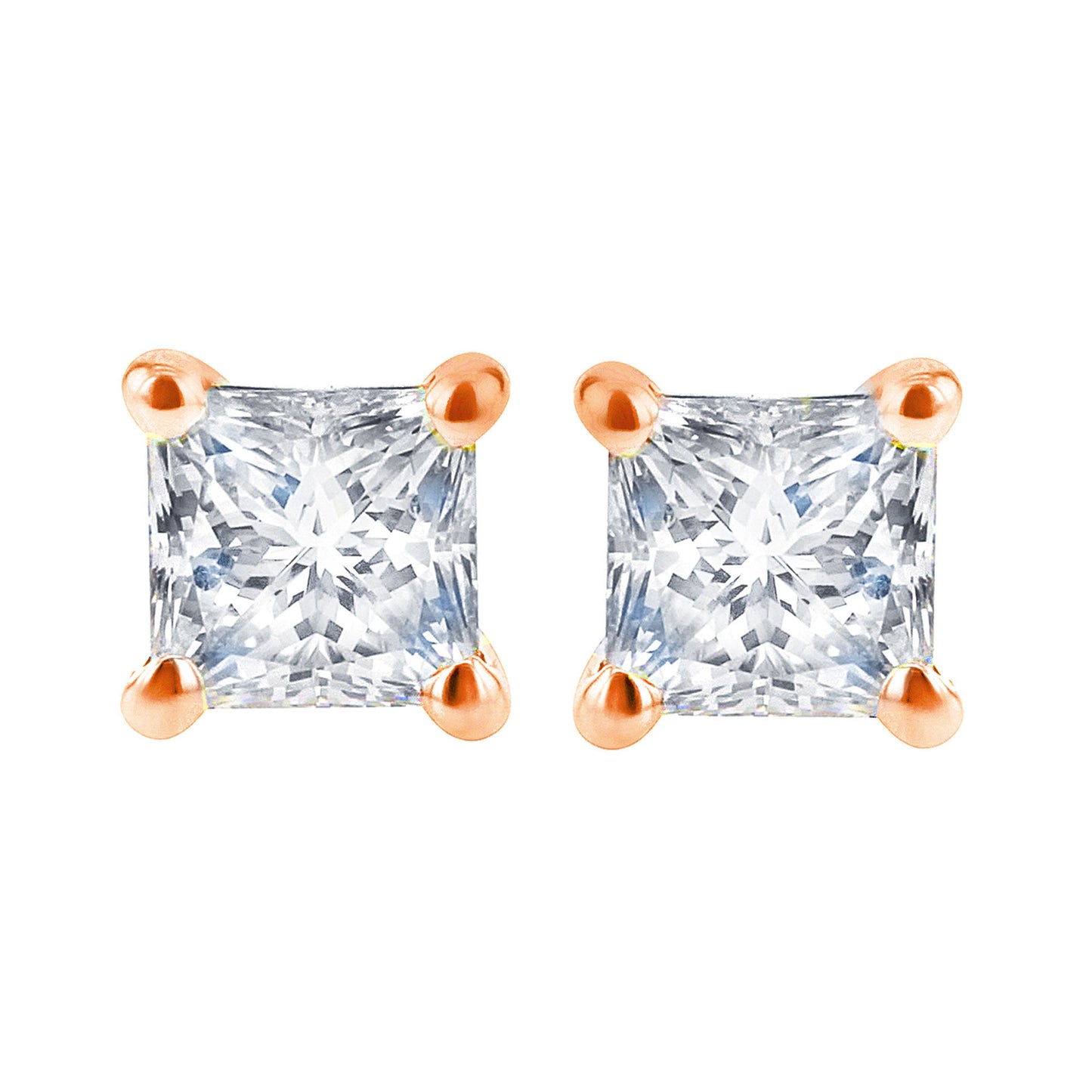Exclusive Princess Diamond Stud Earrings 1/3ct