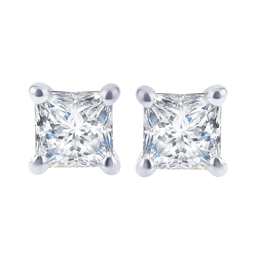 Exclusive Princess Diamond Stud Earrings 1/3ct