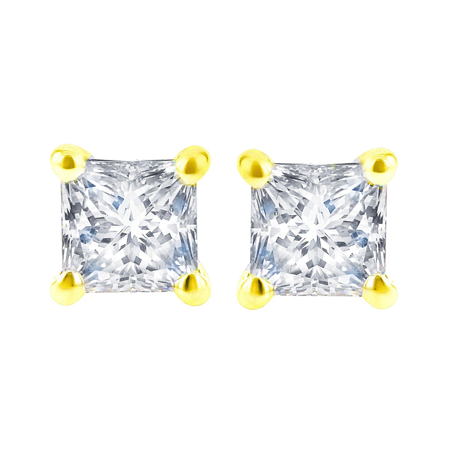 Princess Bella Diamond Stud Earrings 1/3ct