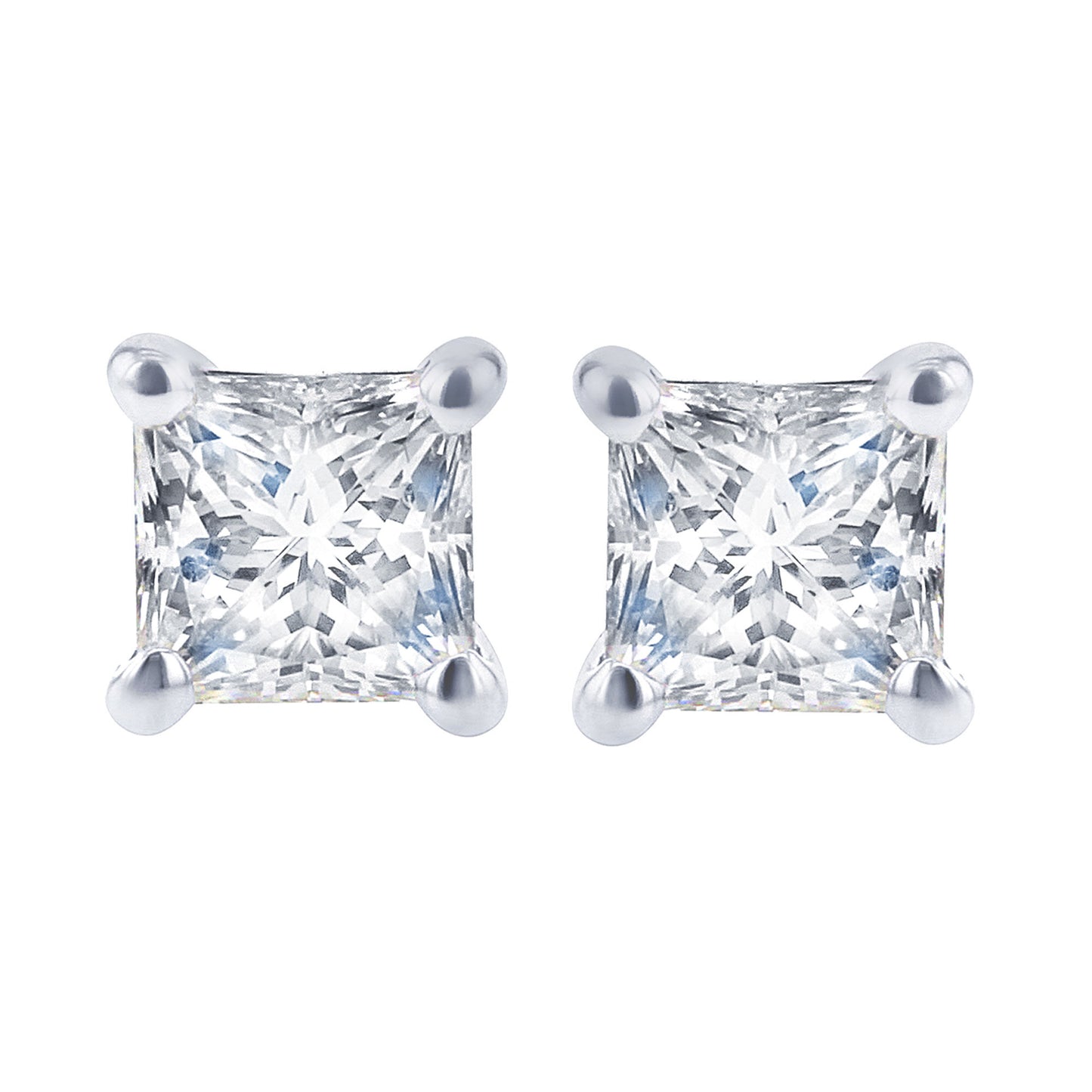 Exclusive Princess Diamond Stud Earrings 3/8ct