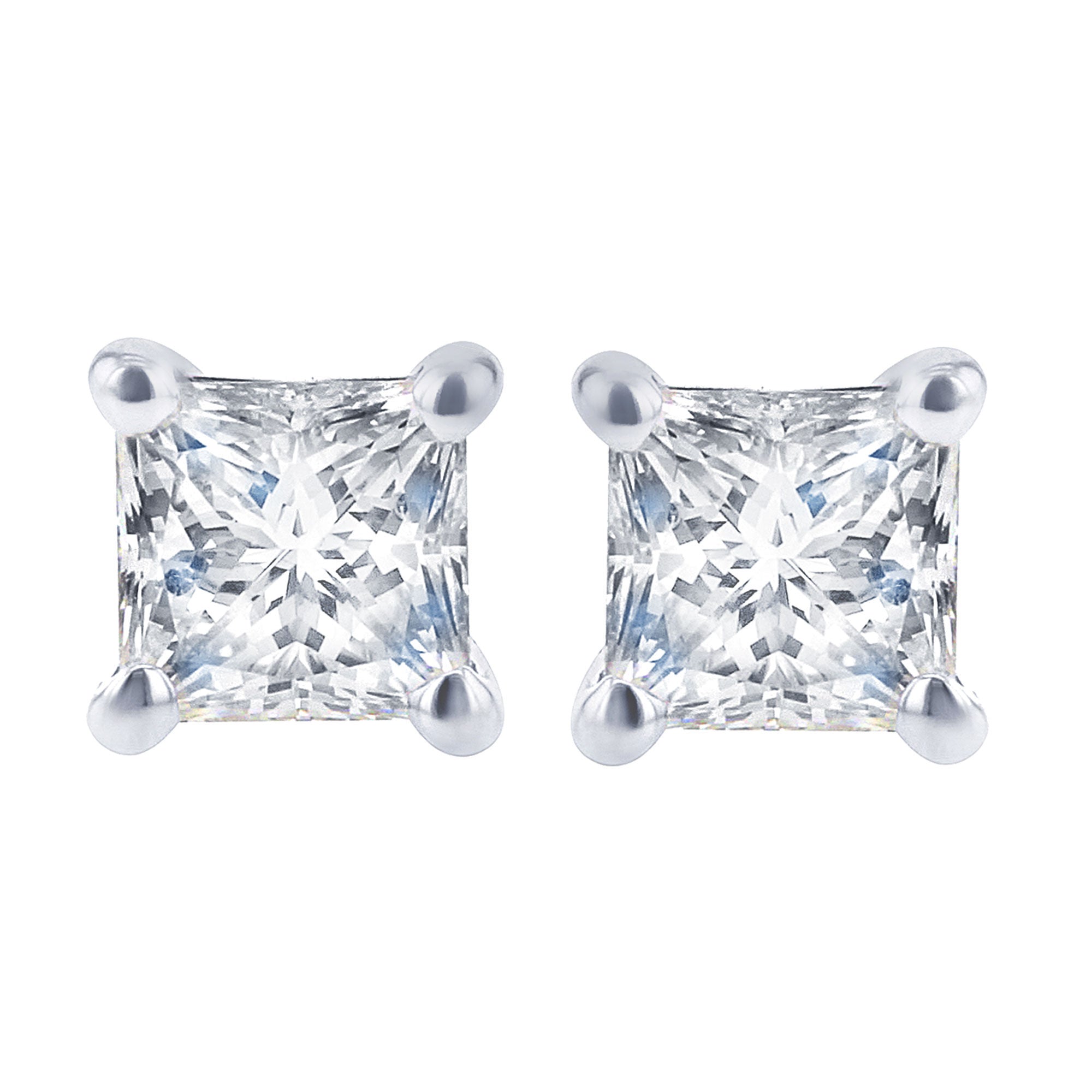 Princess Bella Diamond Stud Earrings 1/2ct – Steven Singer Jewelers