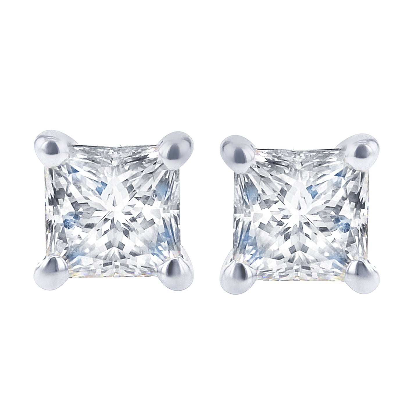 Exclusive Princess Diamond Stud Earrings 1/2ct