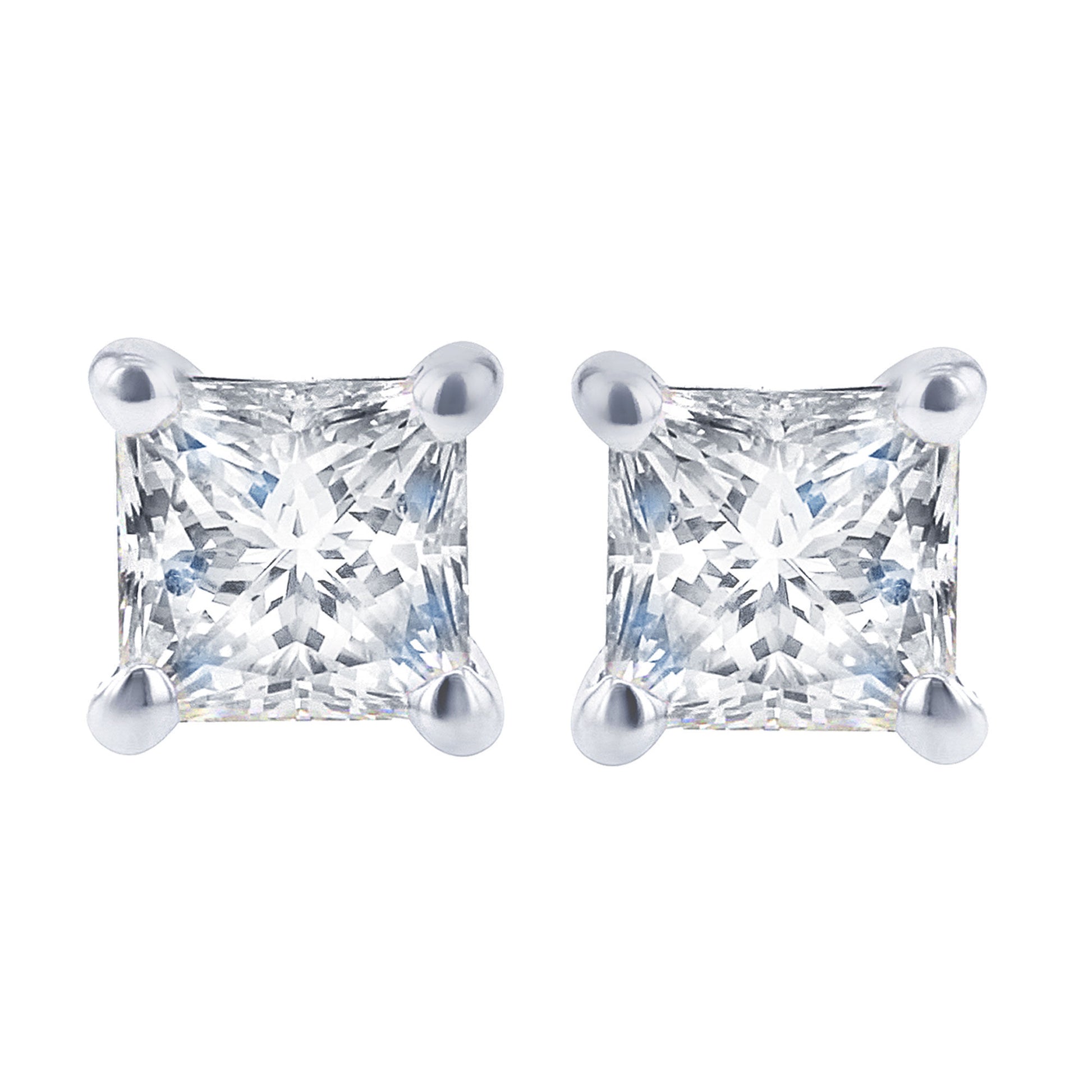 Exclusive Princess Diamond Stud Earrings 1/2ct