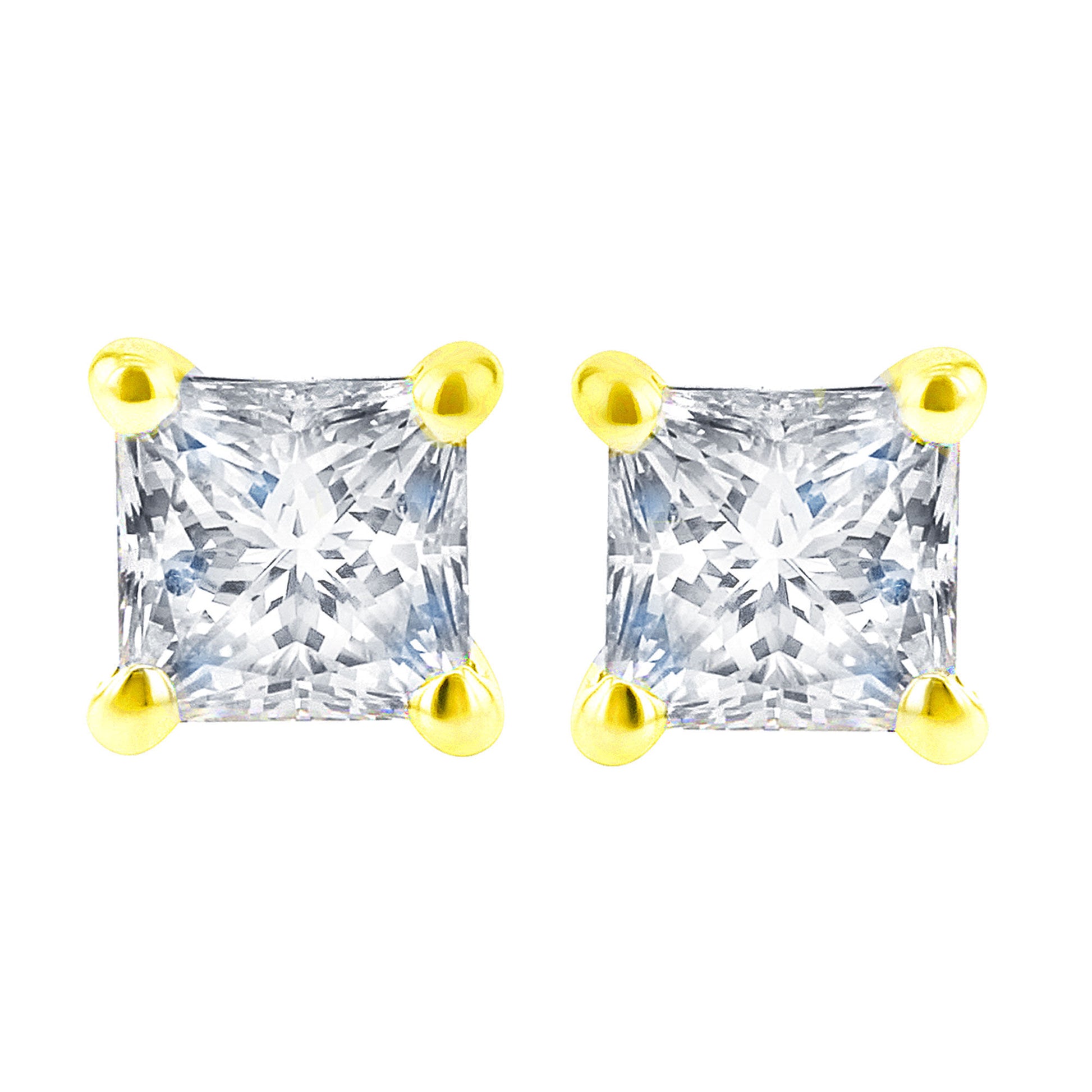 Exclusive Princess Diamond Stud Earrings 1/2ct