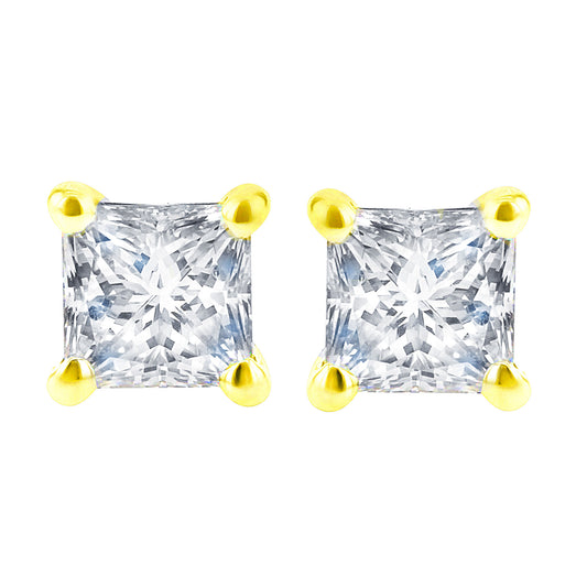 Exclusive Princess Diamond Stud Earrings 1/2ct