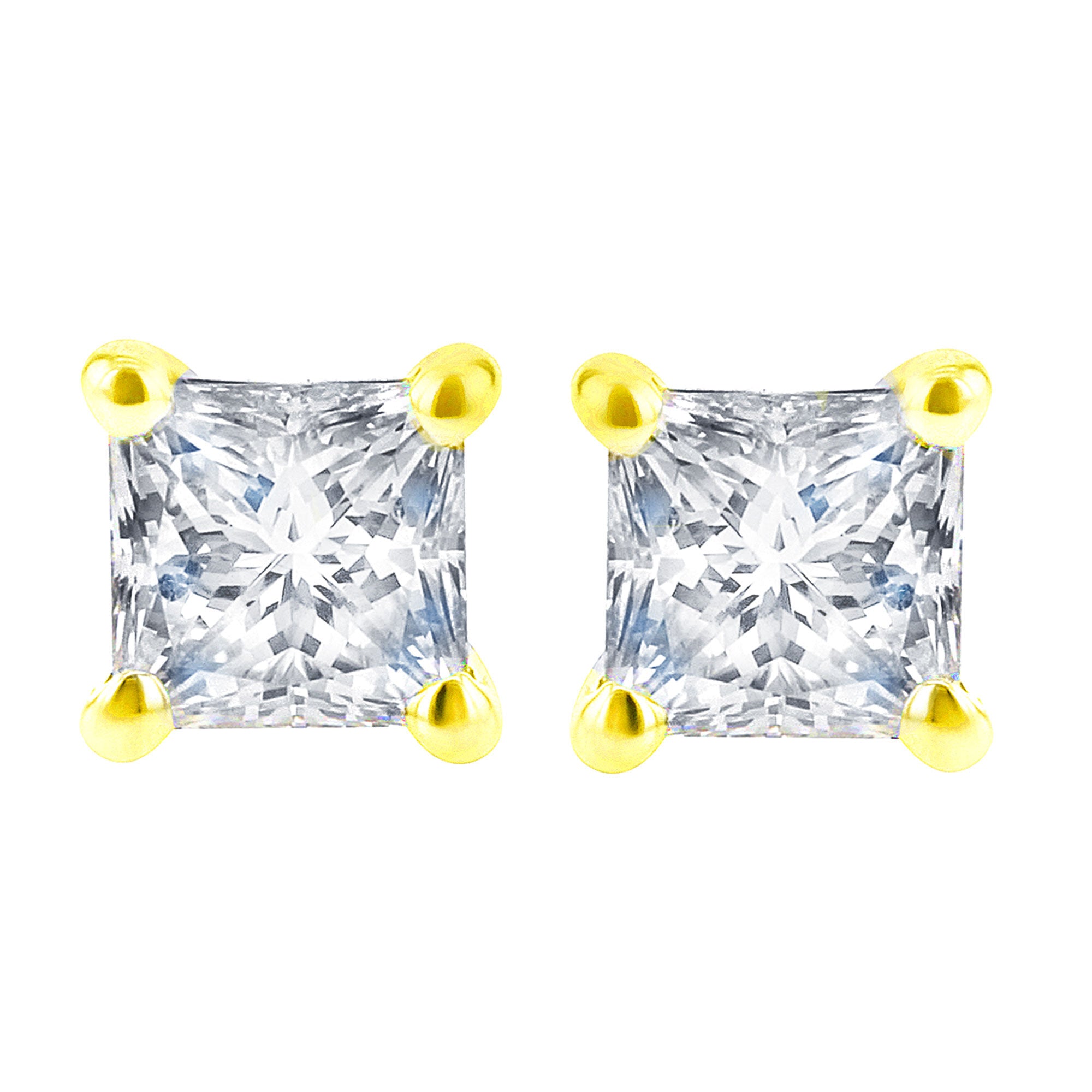 Steven Blake Rapper Exclusive Princess Diamond Stud Earrings 5/8ct – Steven Singer Jewelers