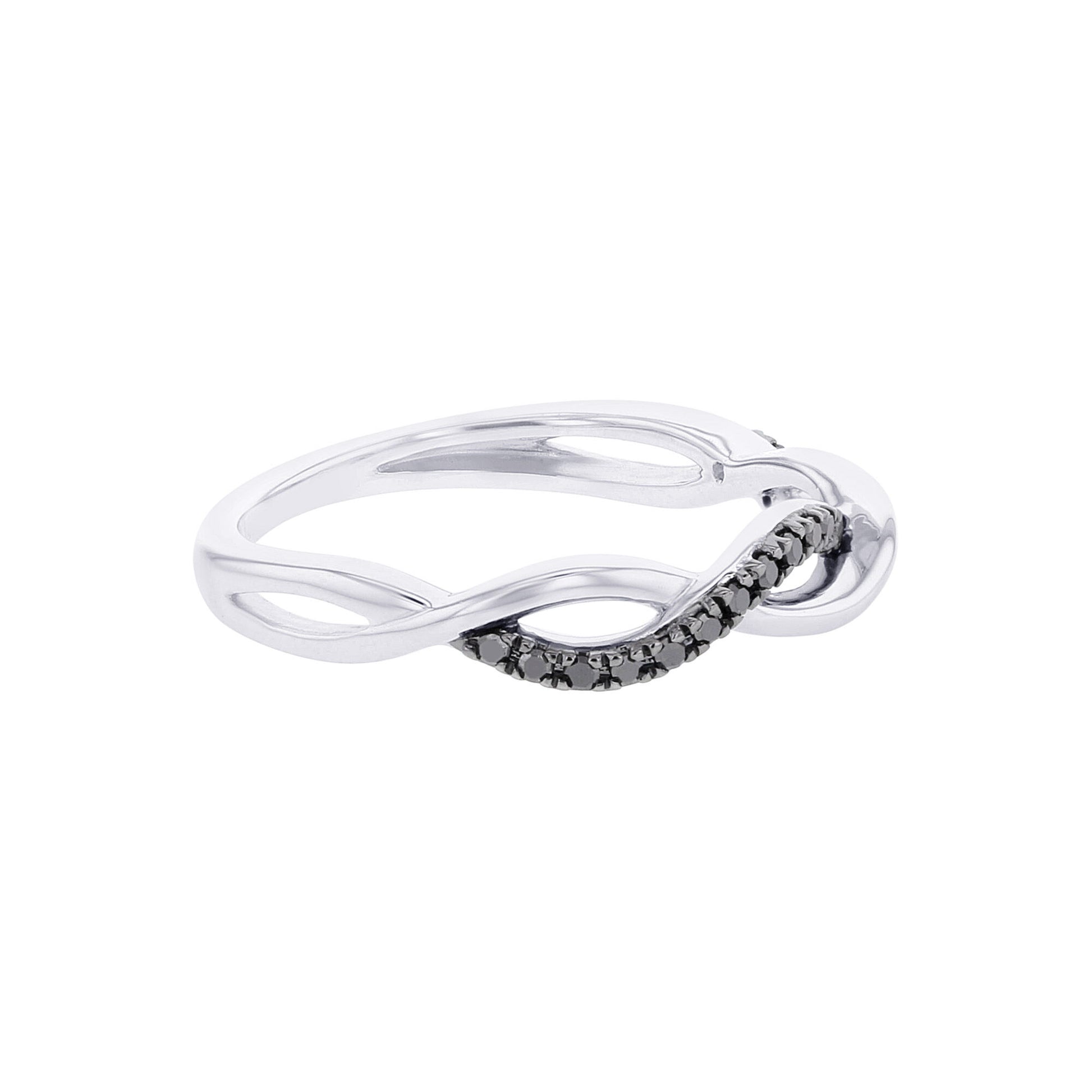 Izzie Stackable Black Diamond Ring