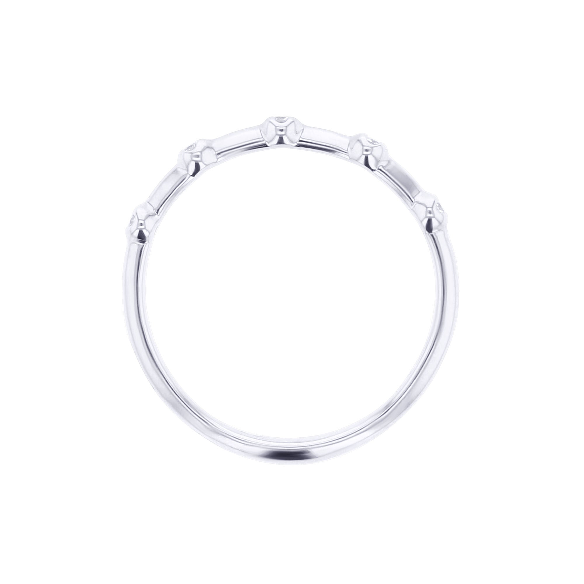 Aubrey Bubble Station Diamond Ring 1/20ct