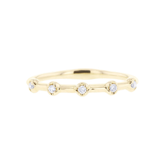 Aubrey Bubble Station Diamond Ring 1/20ct
