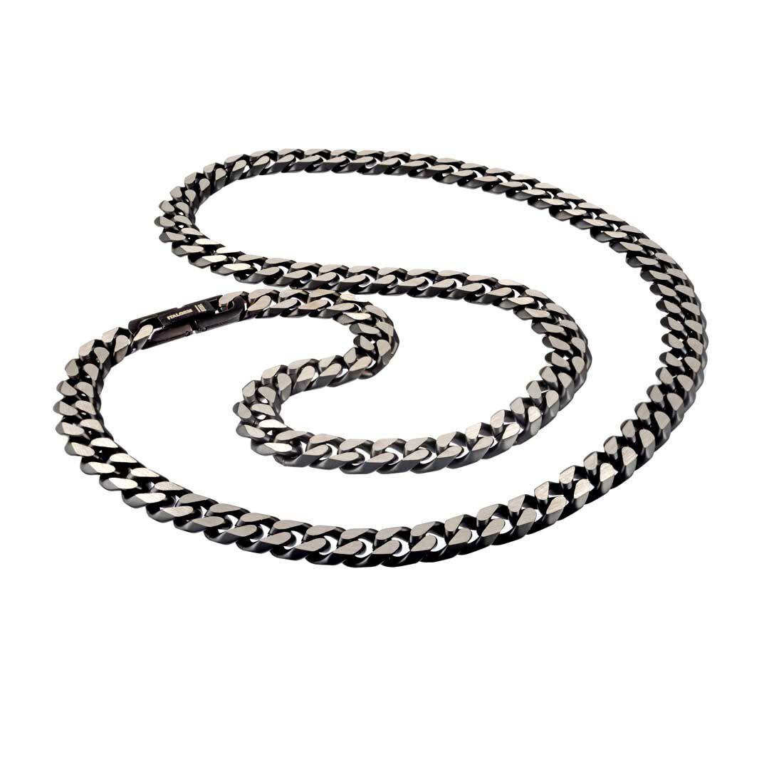 Our 24" Bentayga Stainless Steel Black Ion Plated Curb Chain
