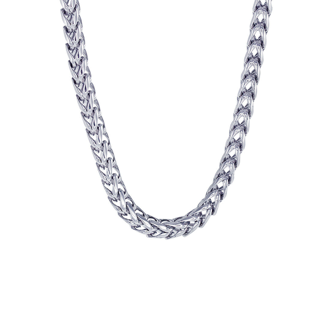 Oswego Stainless Steel Round Franco Chain Necklace – Steven Singer