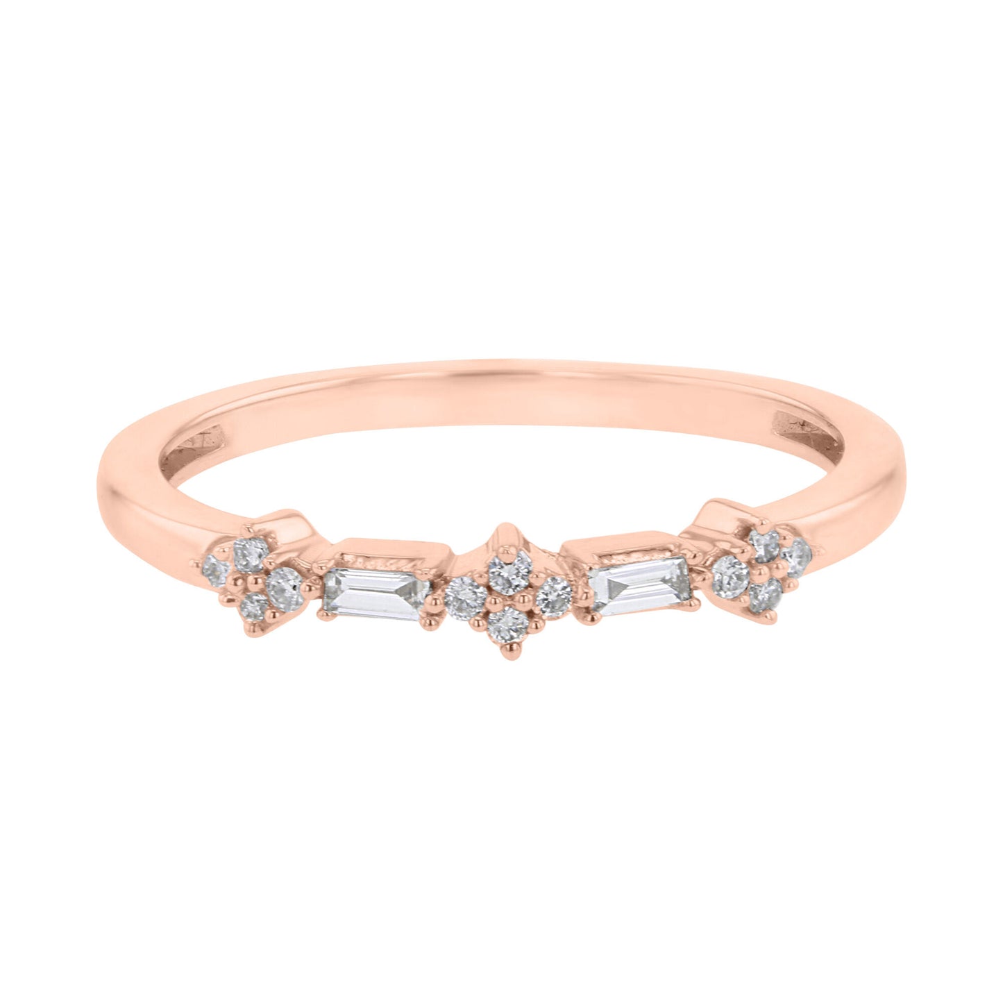 Camille Baguette Diamond Wedding Ring