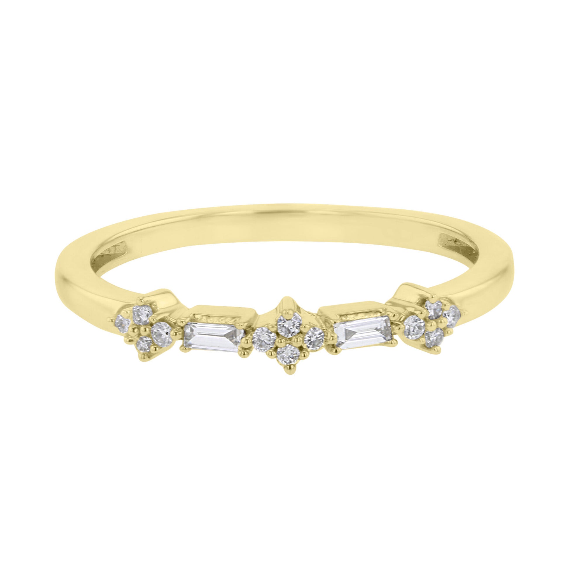 Camille Baguette Diamond Wedding Ring