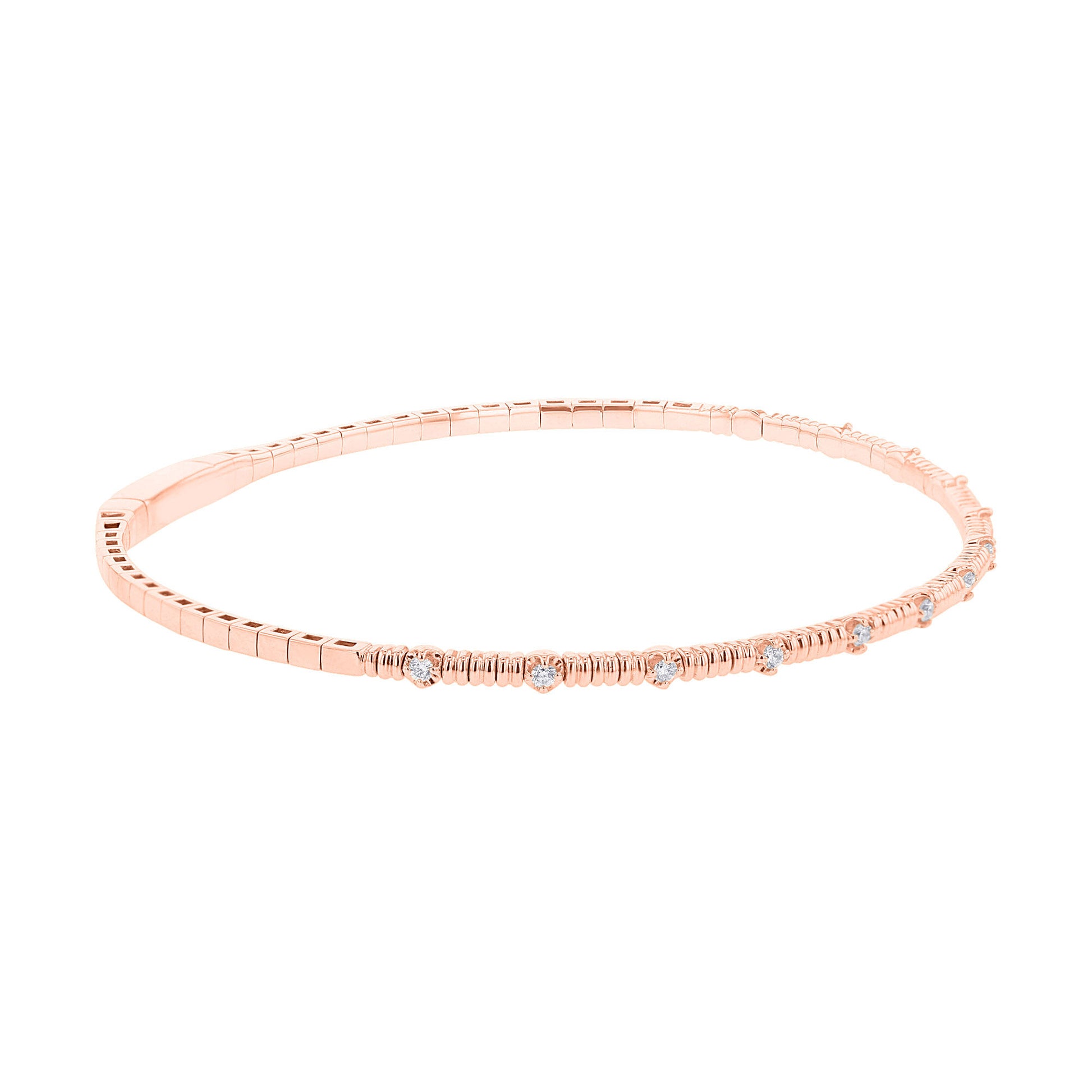 Gallant Stackable Diamond Bangle Bracelet