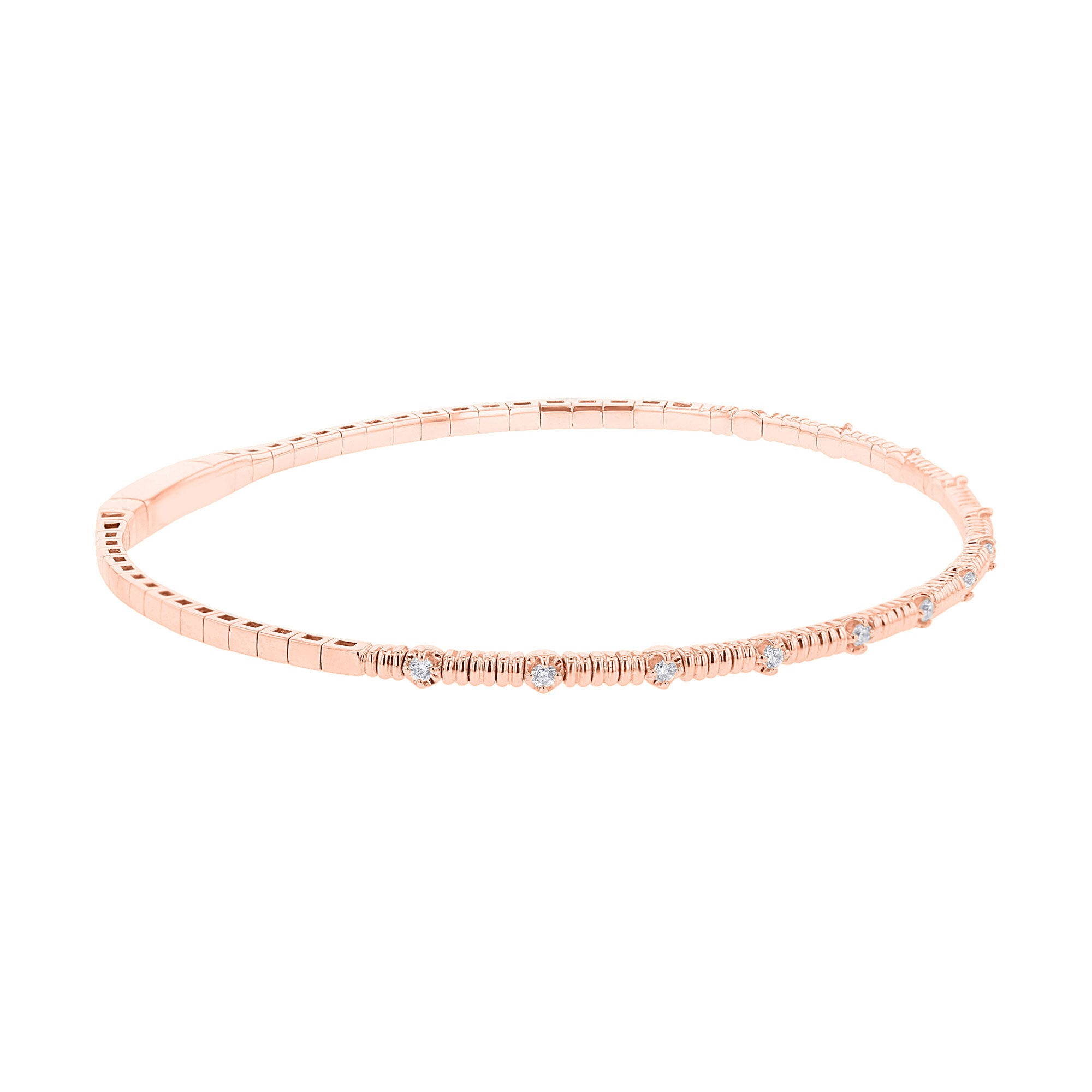 Gallant Stackable Diamond Bangle Bracelet