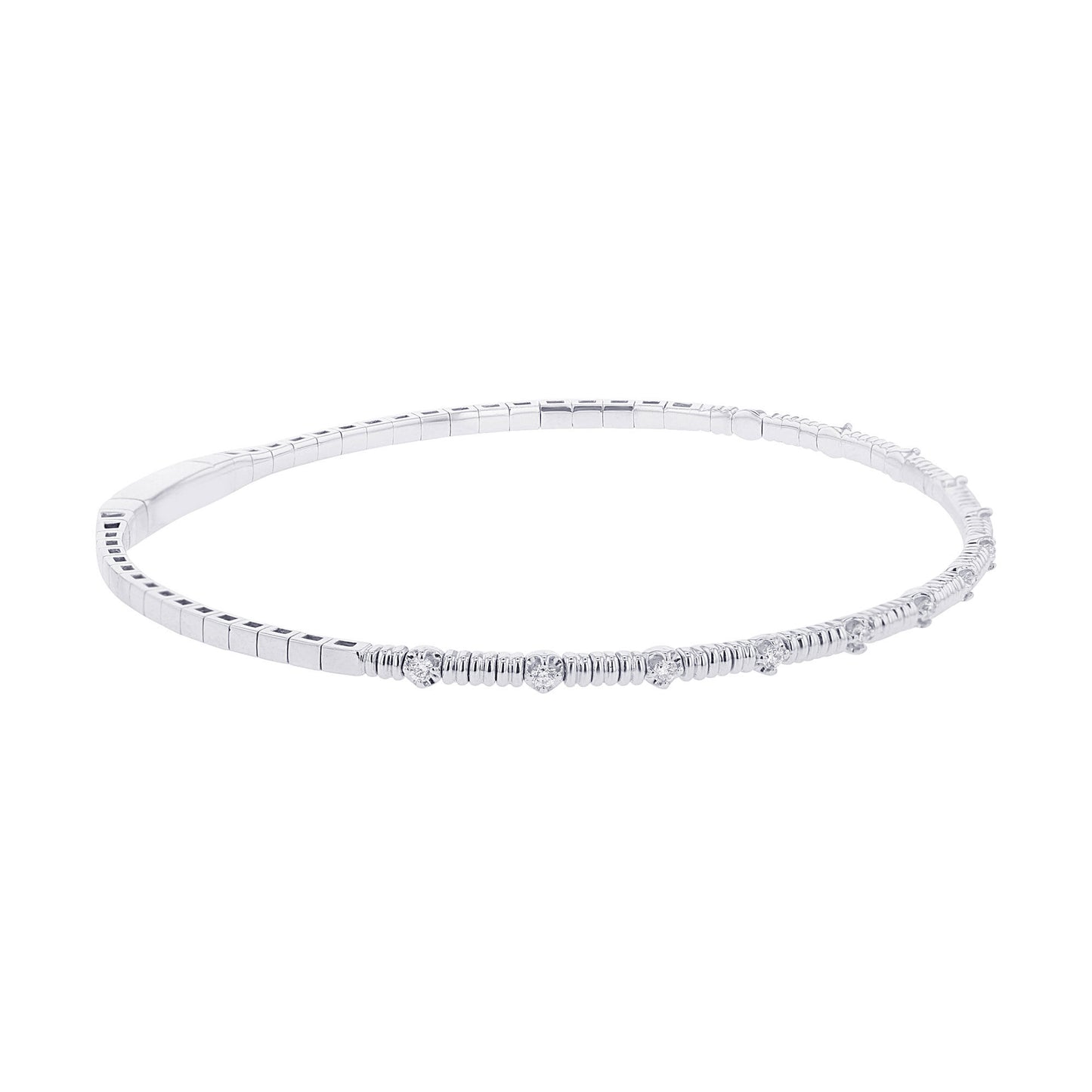 Gallant Stackable Diamond Bangle Bracelet