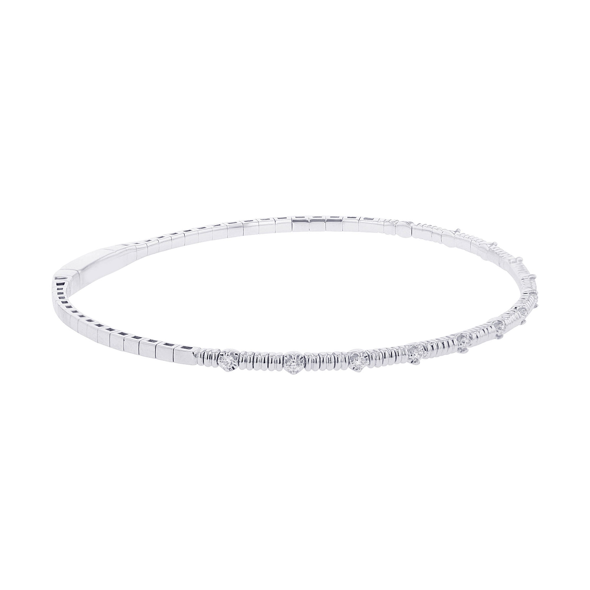 Gallant Stackable Diamond Bangle Bracelet