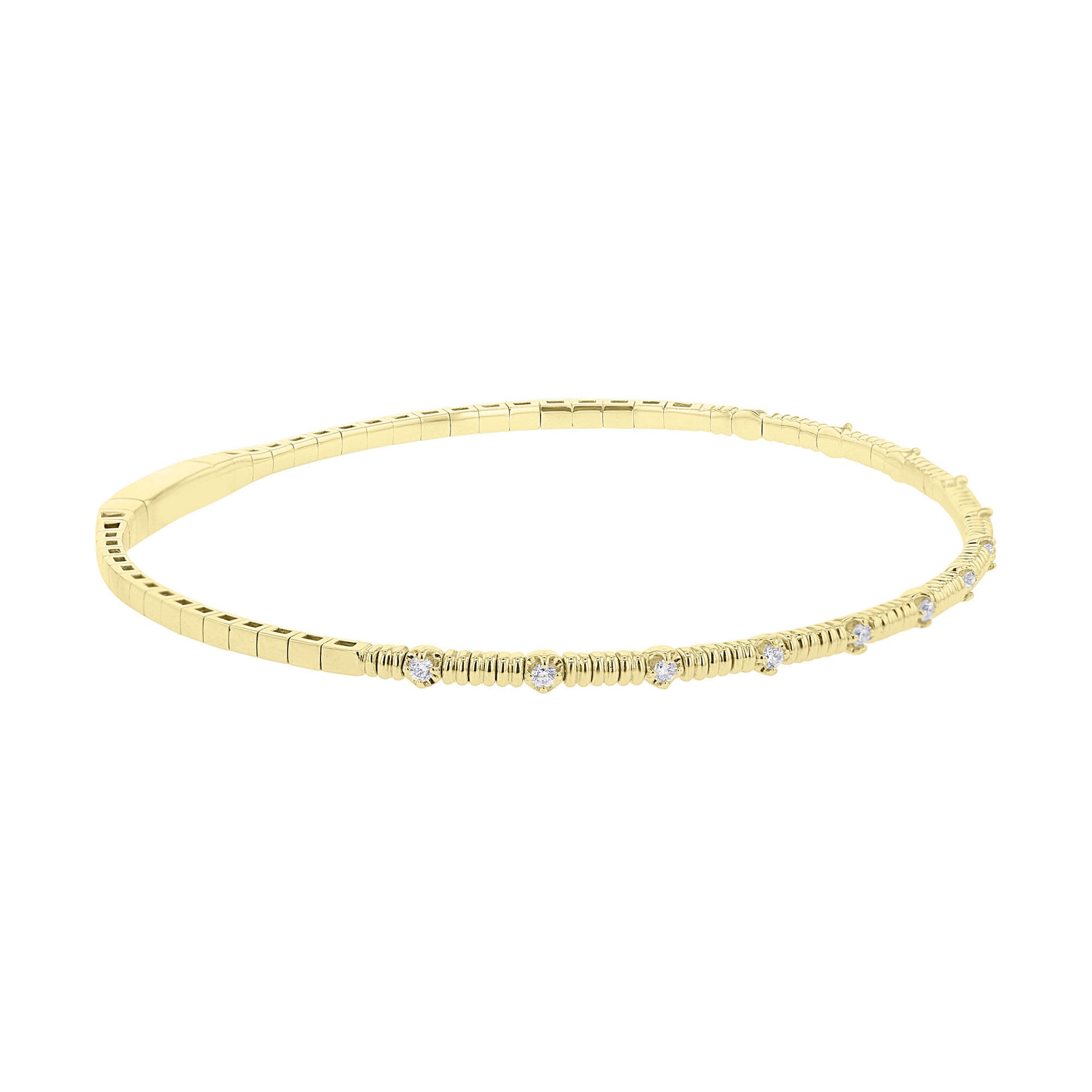 Gallant Stackable Diamond Bangle Bracelet