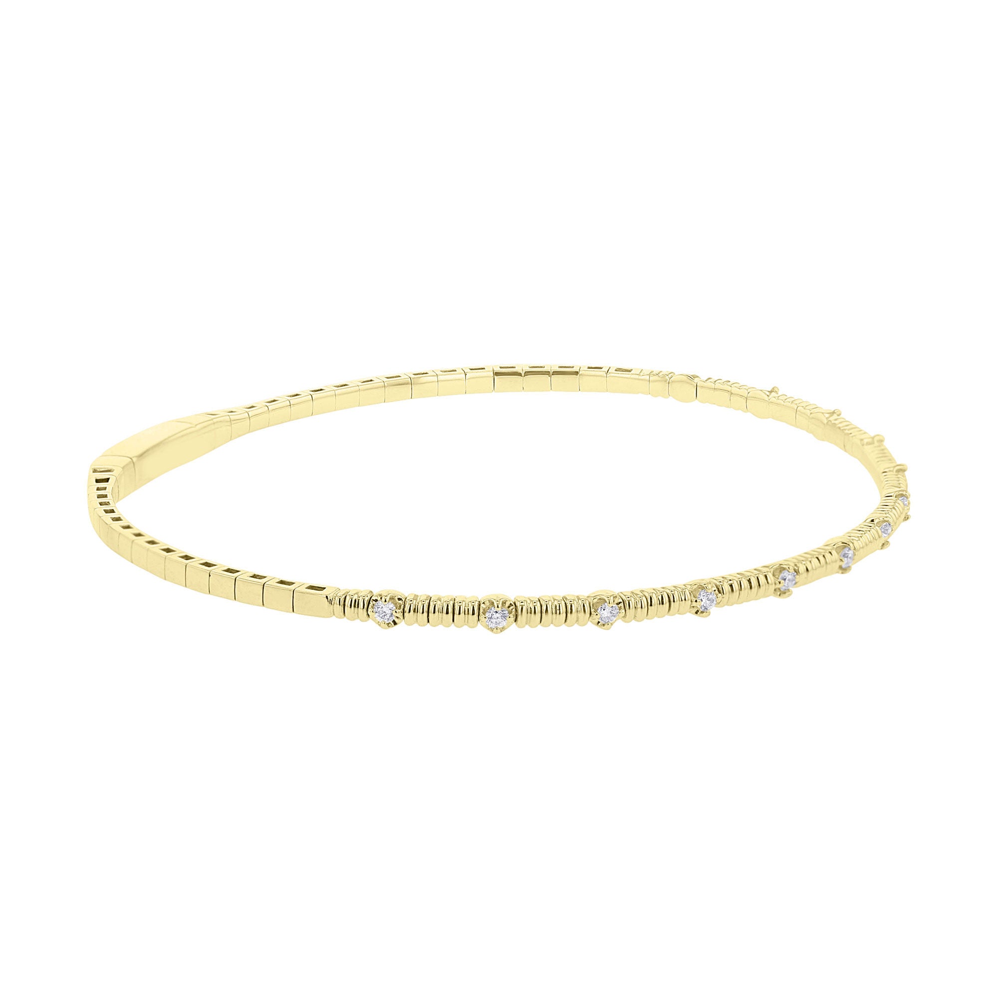 Gallant Stackable Diamond Bangle Bracelet
