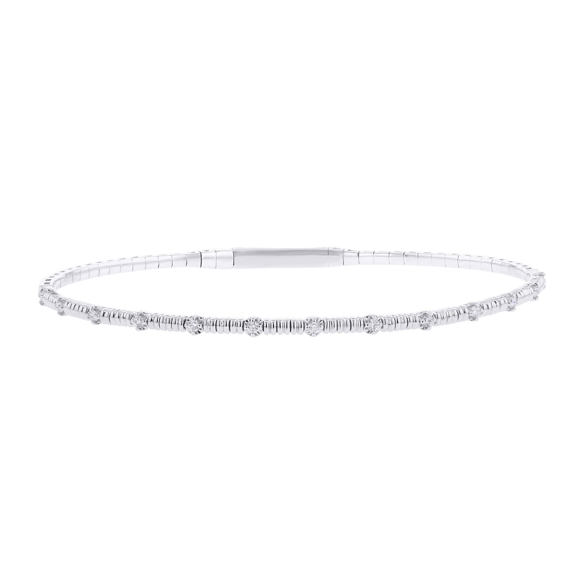 Gallant Stackable Diamond Bangle Bracelet