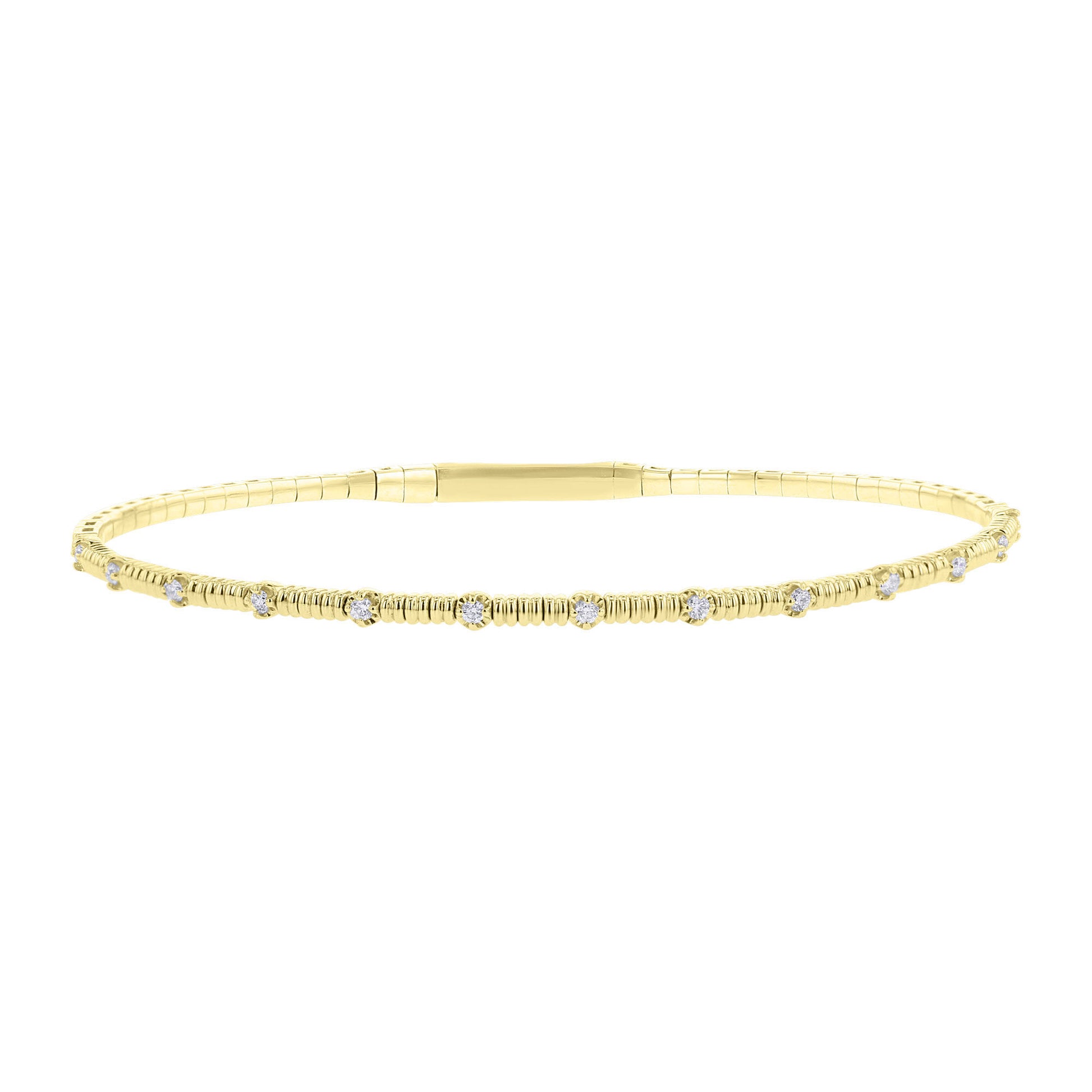Gallant Stackable Diamond Bangle Bracelet