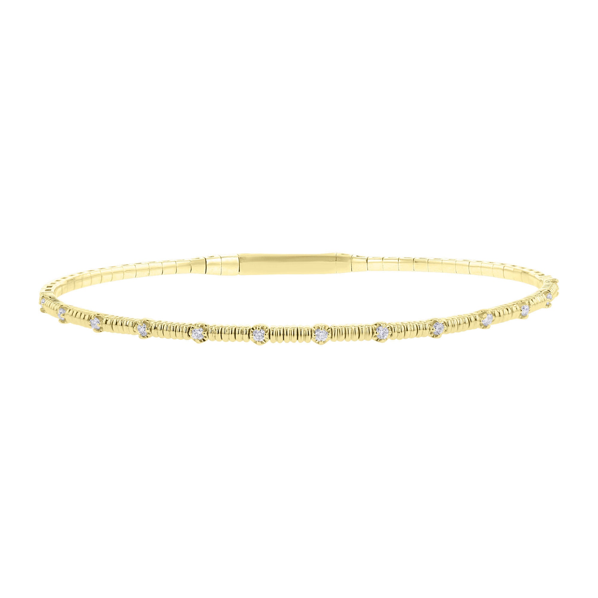 Gallant Stackable Diamond Bangle Bracelet