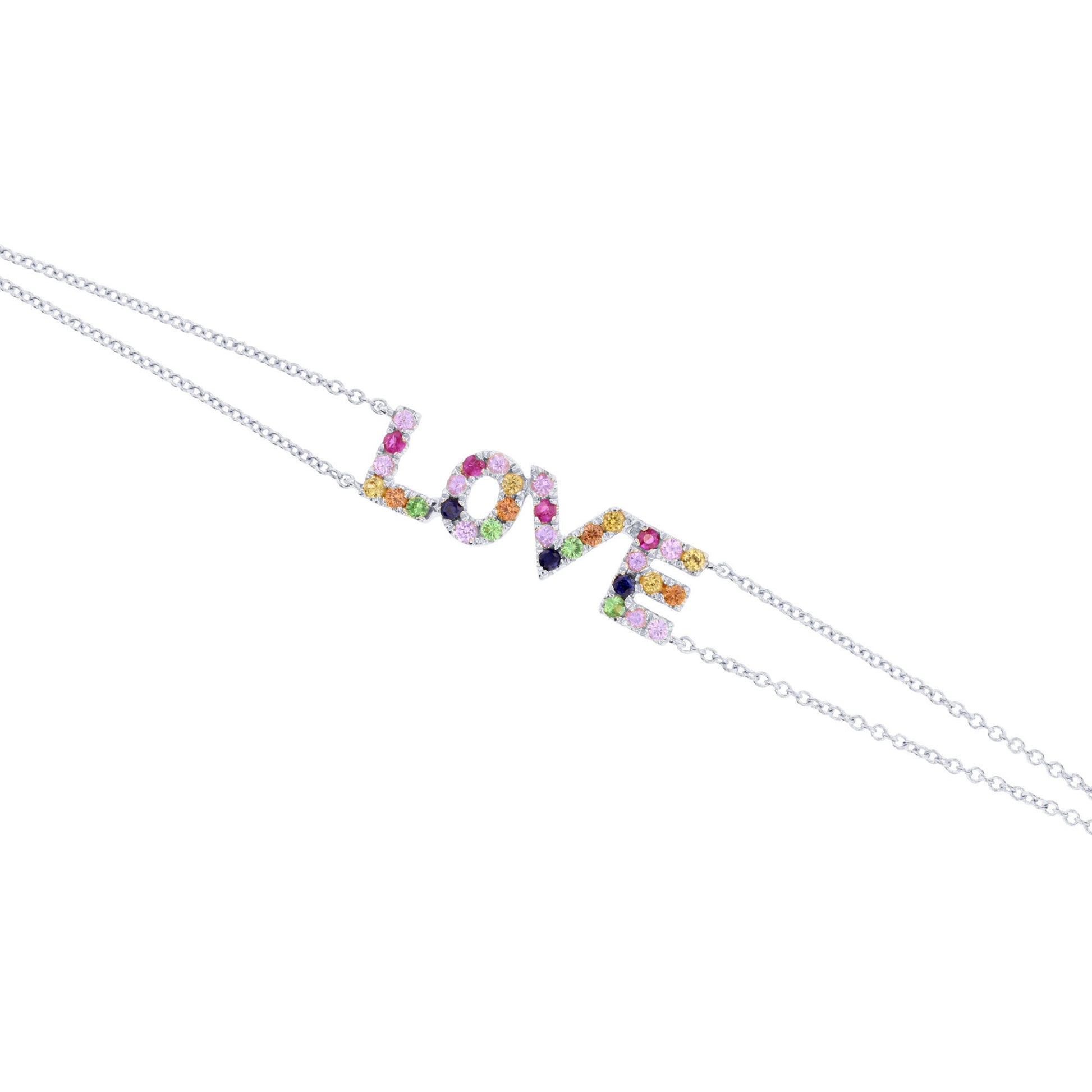 Rainbow Love Sapphire Bracelet