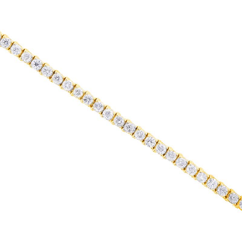 Zales Men's 3 CT. T.w. Diamond Multi-Row Layered Link Bracelet in 10K Gold  | Hamilton Place