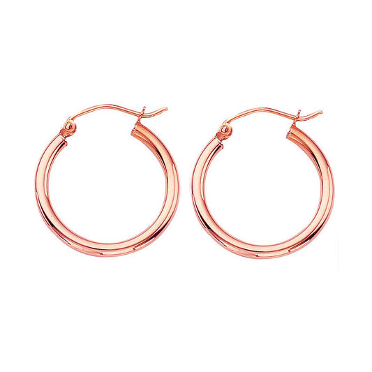 Classic Gold Hoop Earrings - 2x20MM