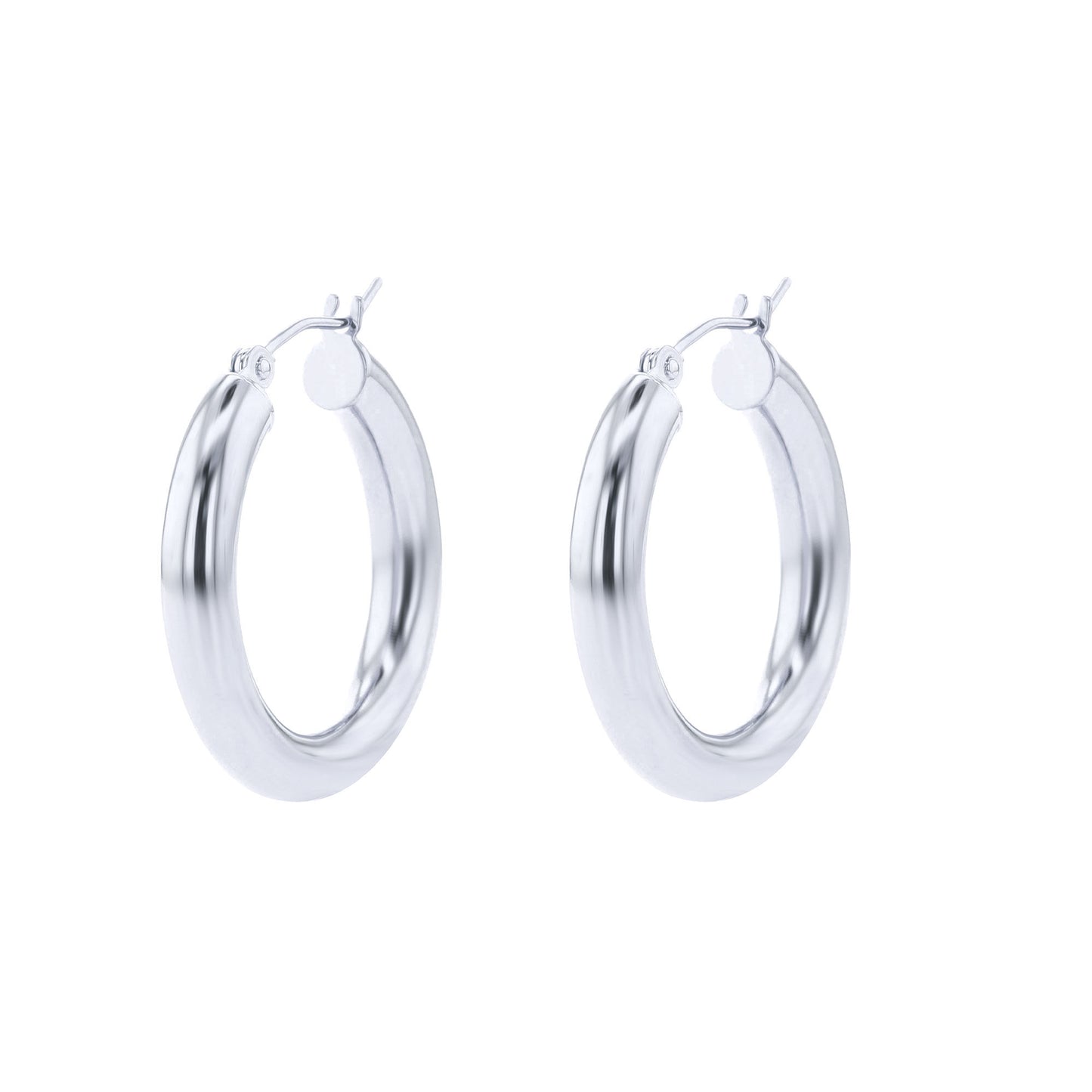 Classic Gold Hoop Earrings - 4x25MM