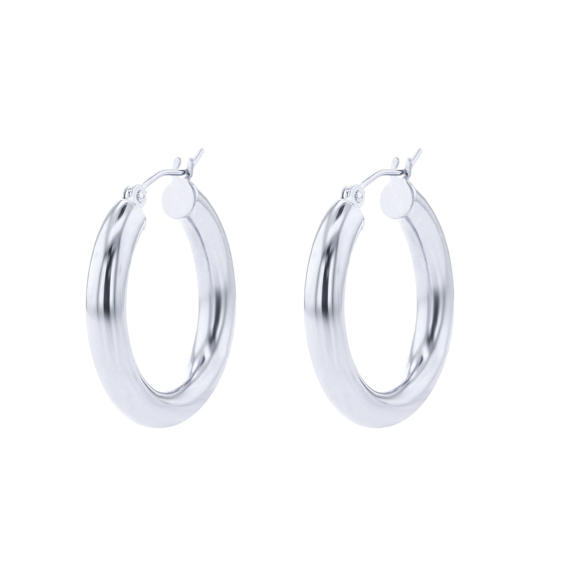 Classic Gold Hoop Earrings - 4x25MM
