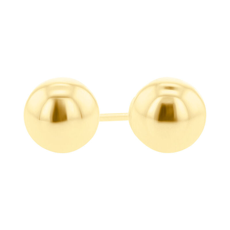 Gold Stud Earrings 6mm