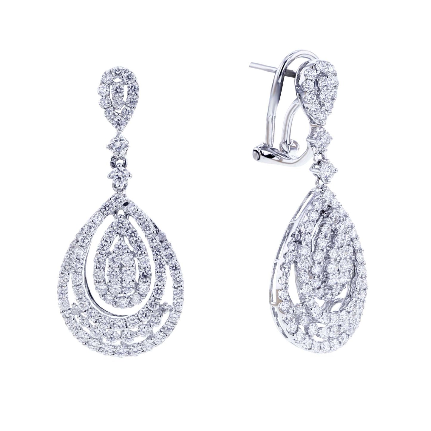 Gala Diamond Drop Earrings