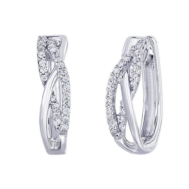 Silver Embrace Diamond Earrings – Steven Singer Jewelers