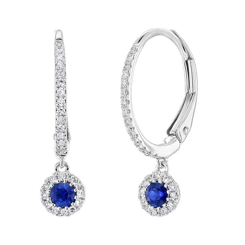 Simply Sapphire Diamond Earrings