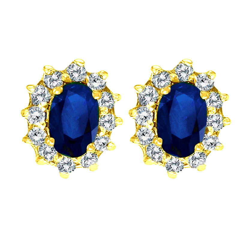 Princess Sapphire & Diamond Earrings – Steven Singer Jewelers