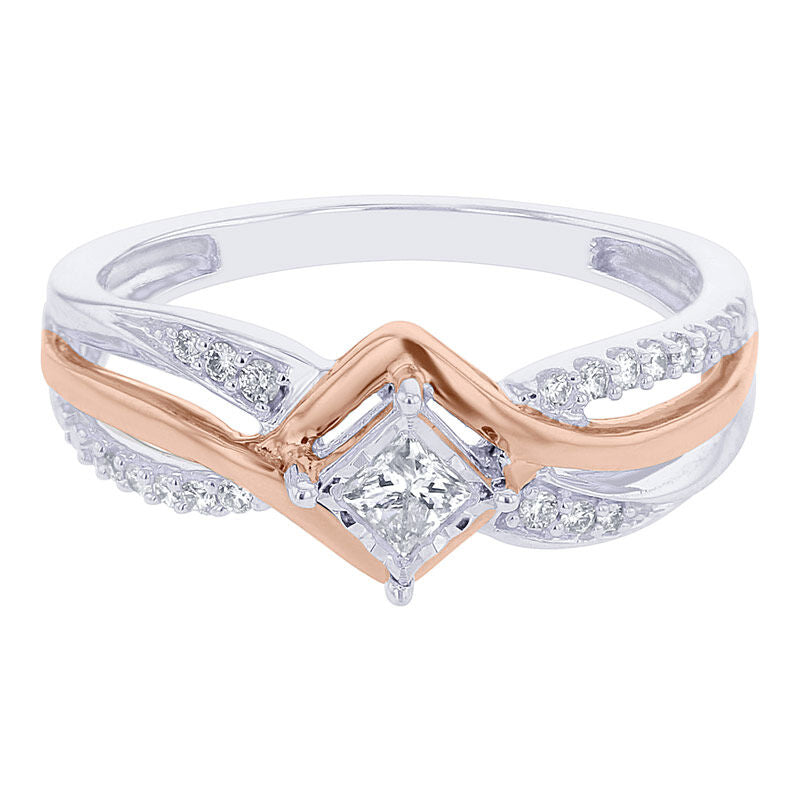 Bypass Princess Mirage Ready for Love Diamond Engagement Ring