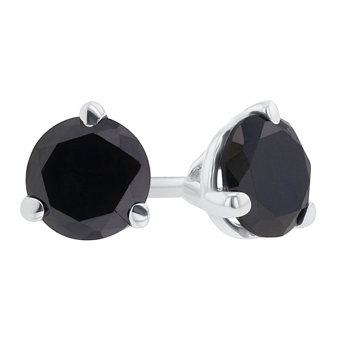Get Naked Black Diamond Studs 1 1/2ct