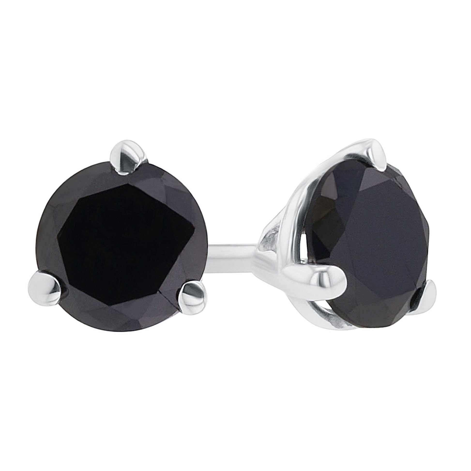 Get Naked Black Diamond Studs 1 1/2ct