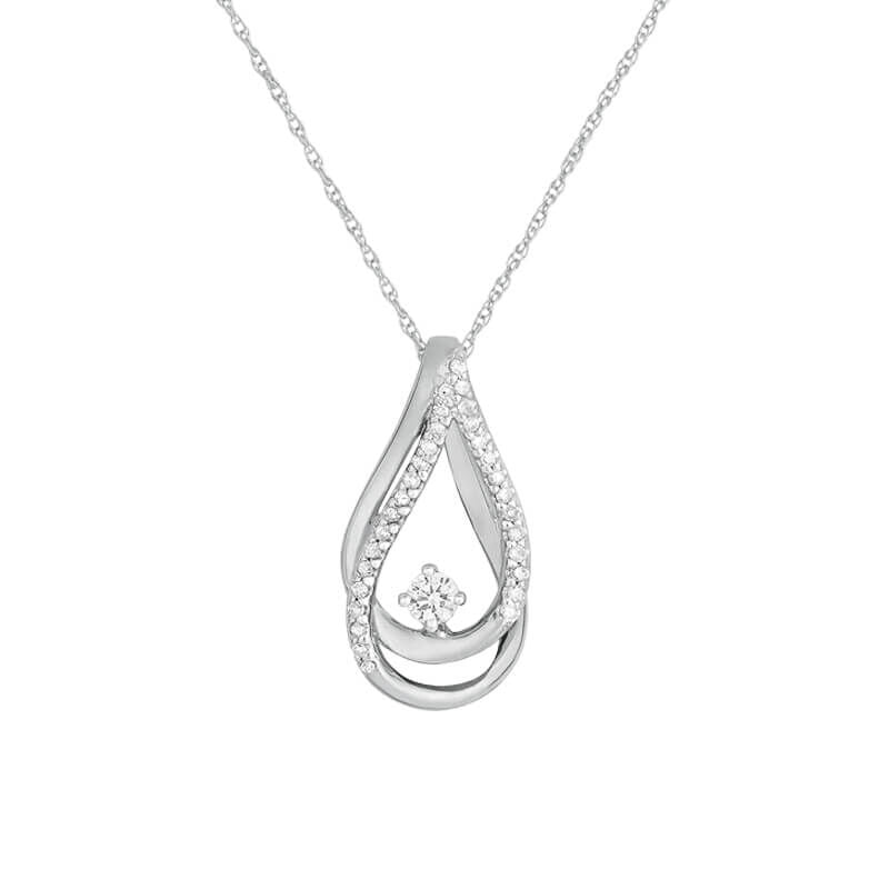 Cradle Spiral Diamond Necklace
