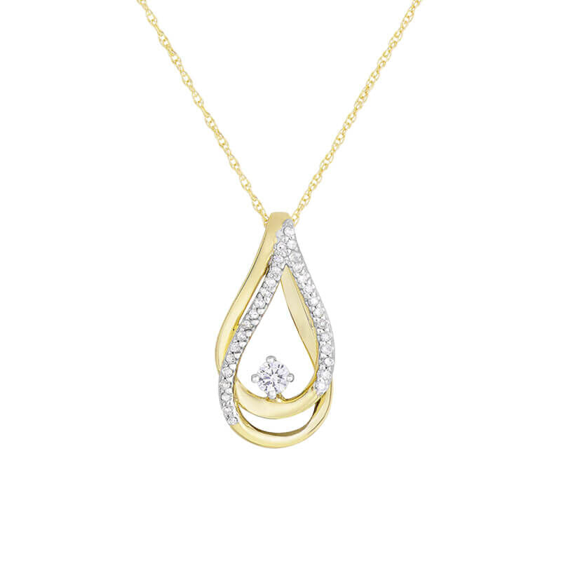 Cradle Spiral Diamond Necklace