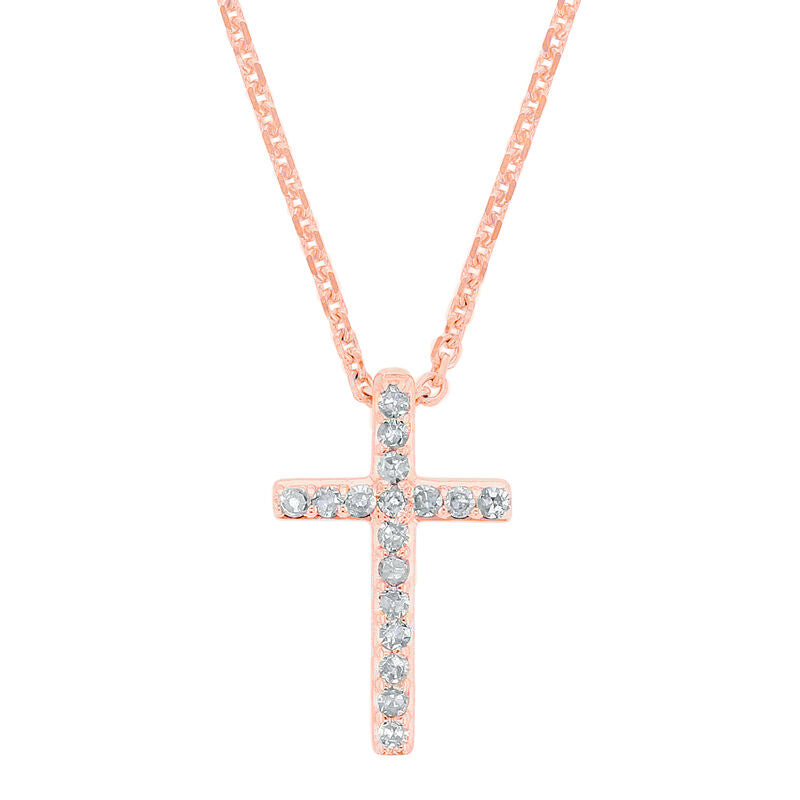 Tranquil Cross Diamond Necklace Steven Singer Jewelers