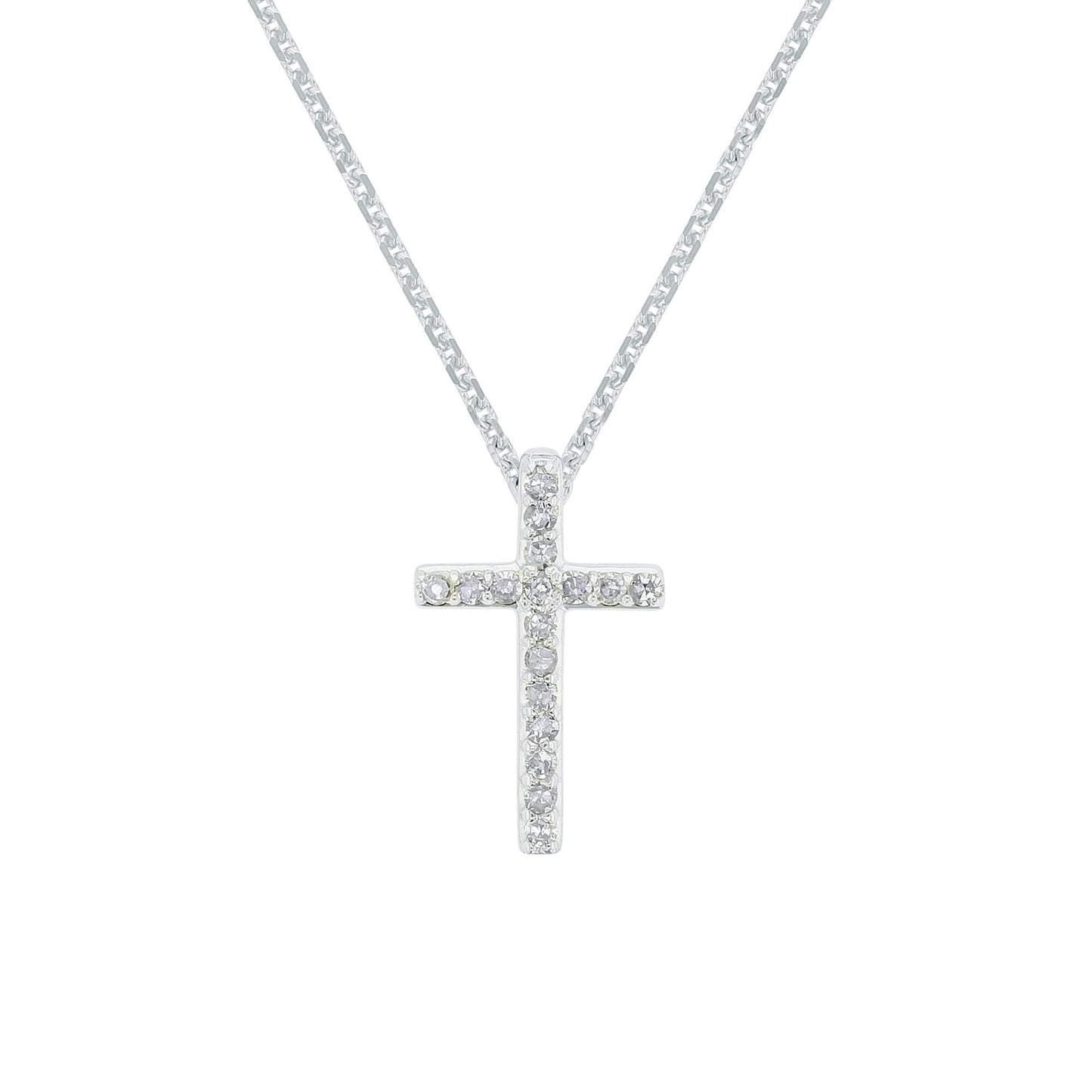 Tranquil Cross Diamond Necklace