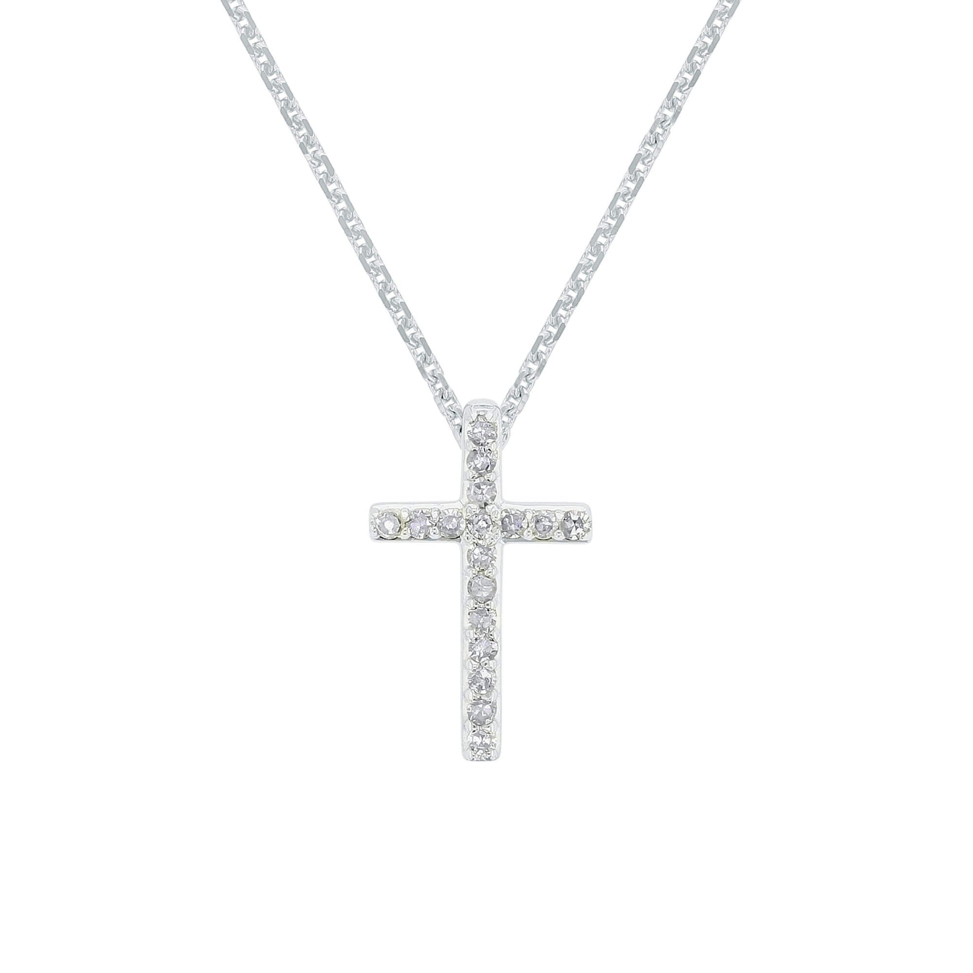 Tranquil Cross Diamond Necklace
