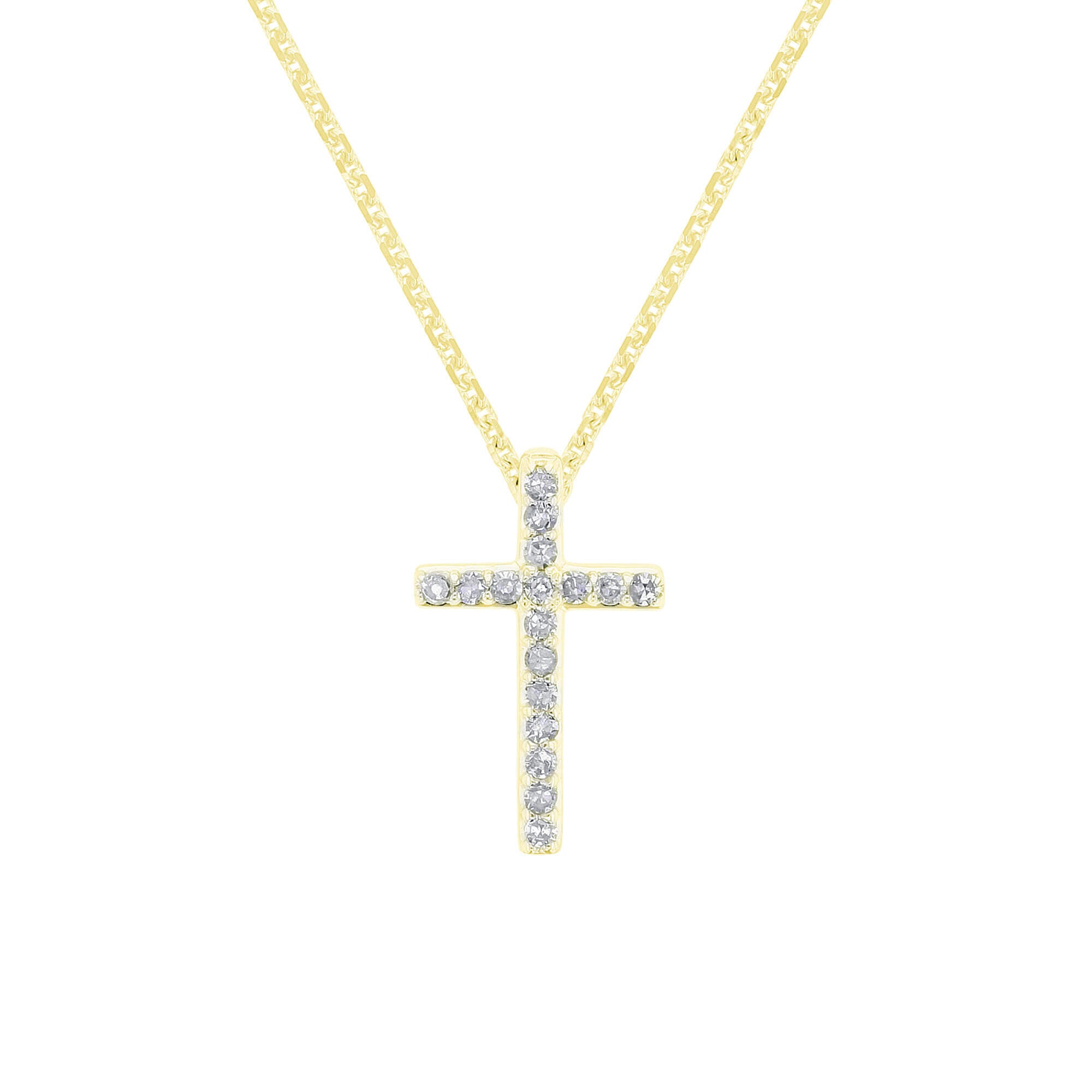 Tranquil Cross Diamond Necklace