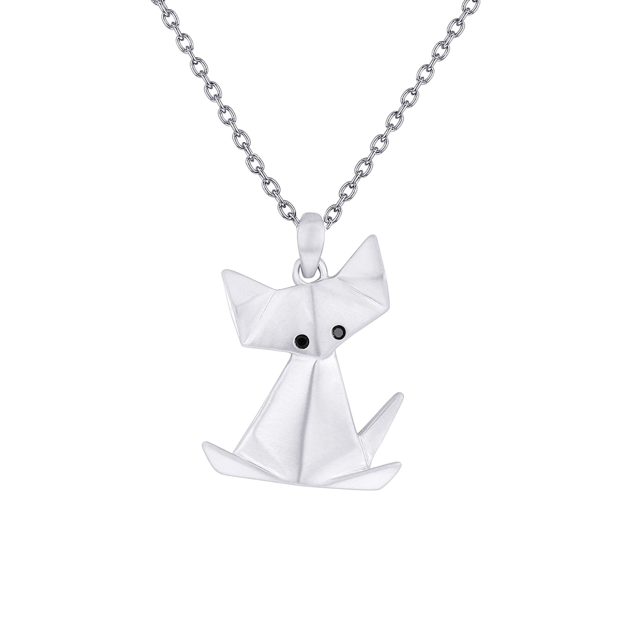 Origami online cat necklace